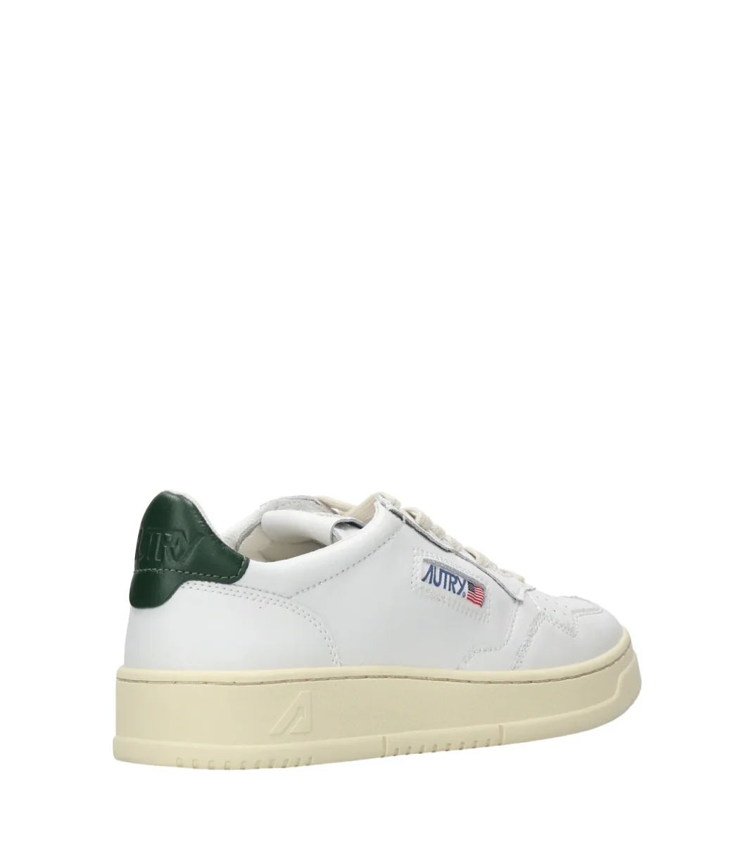 Autry | Sneakers Medalist Low Man Bianca e Verde Scuro - immagine 4