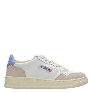 Autry | Sneakers Medalist Low Woman Bianco e Azzurro