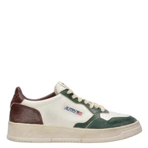 Autry | Sneakers Sup Vint Low Man Bianco Verde e Bordeaux