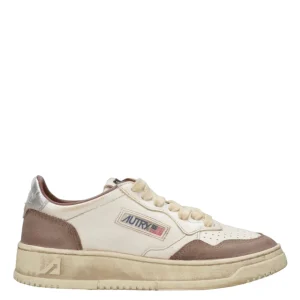 Autry | Sneakers Sup Vint Low Woman Bianco e Fango