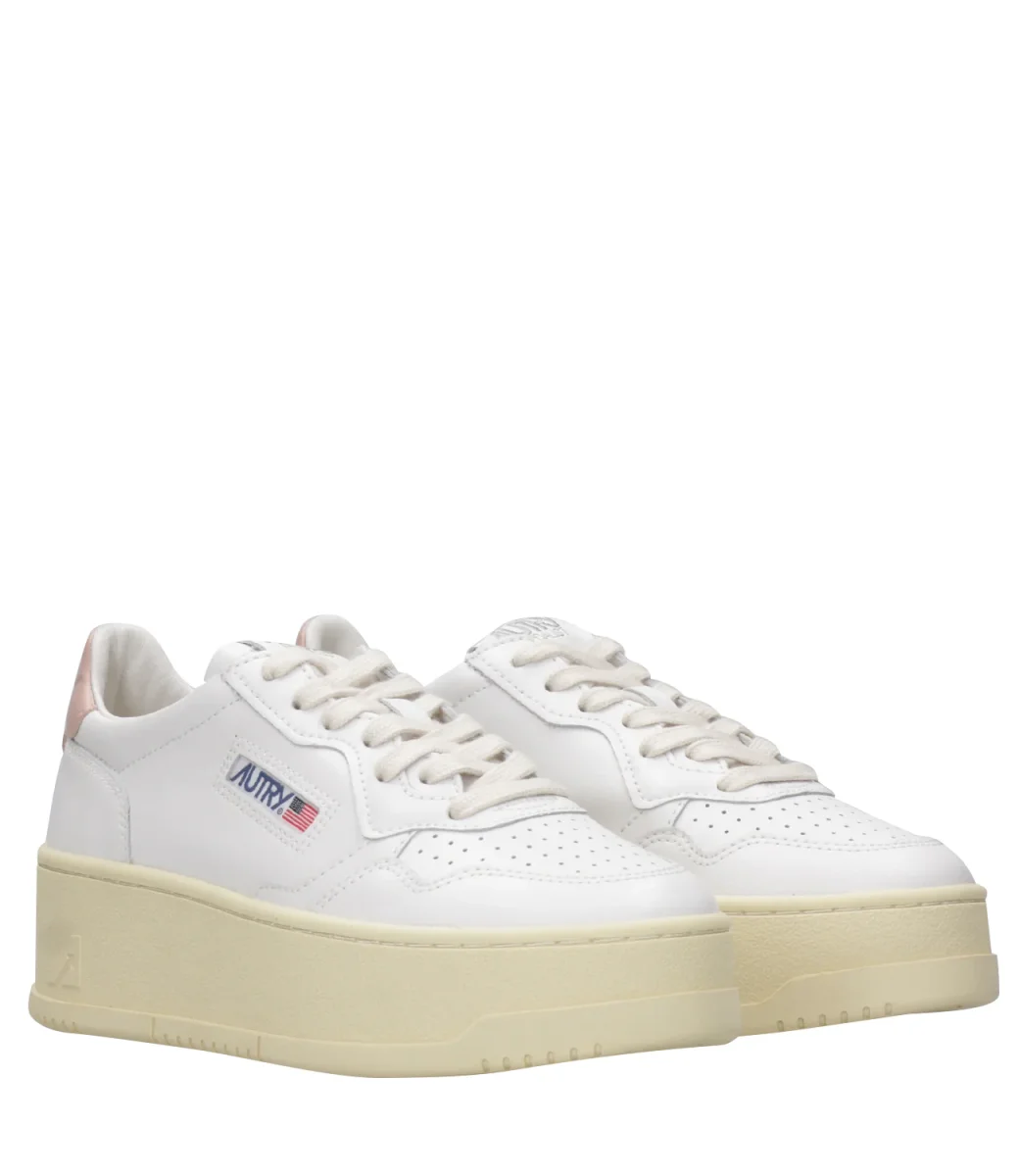 Autry | Sneakers Platform Low Woman Bianca e Rosa - immagine 3