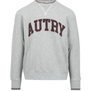 Autry | Felpa Grigio e Bordeaux