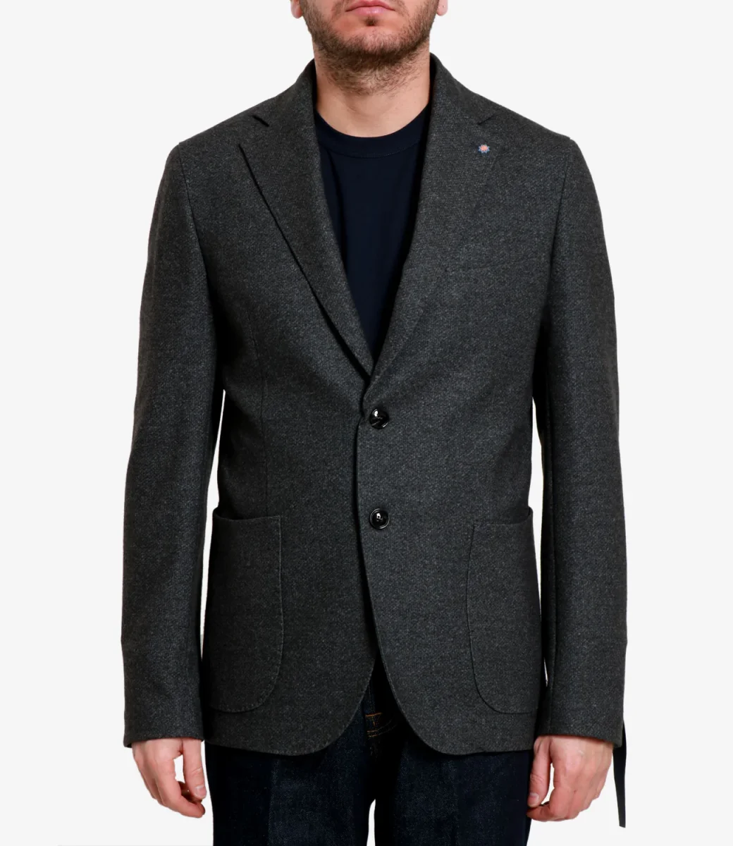 Bharnaba Philosophy | Giacca Ormoc Monopetto Antracite - immagine 3