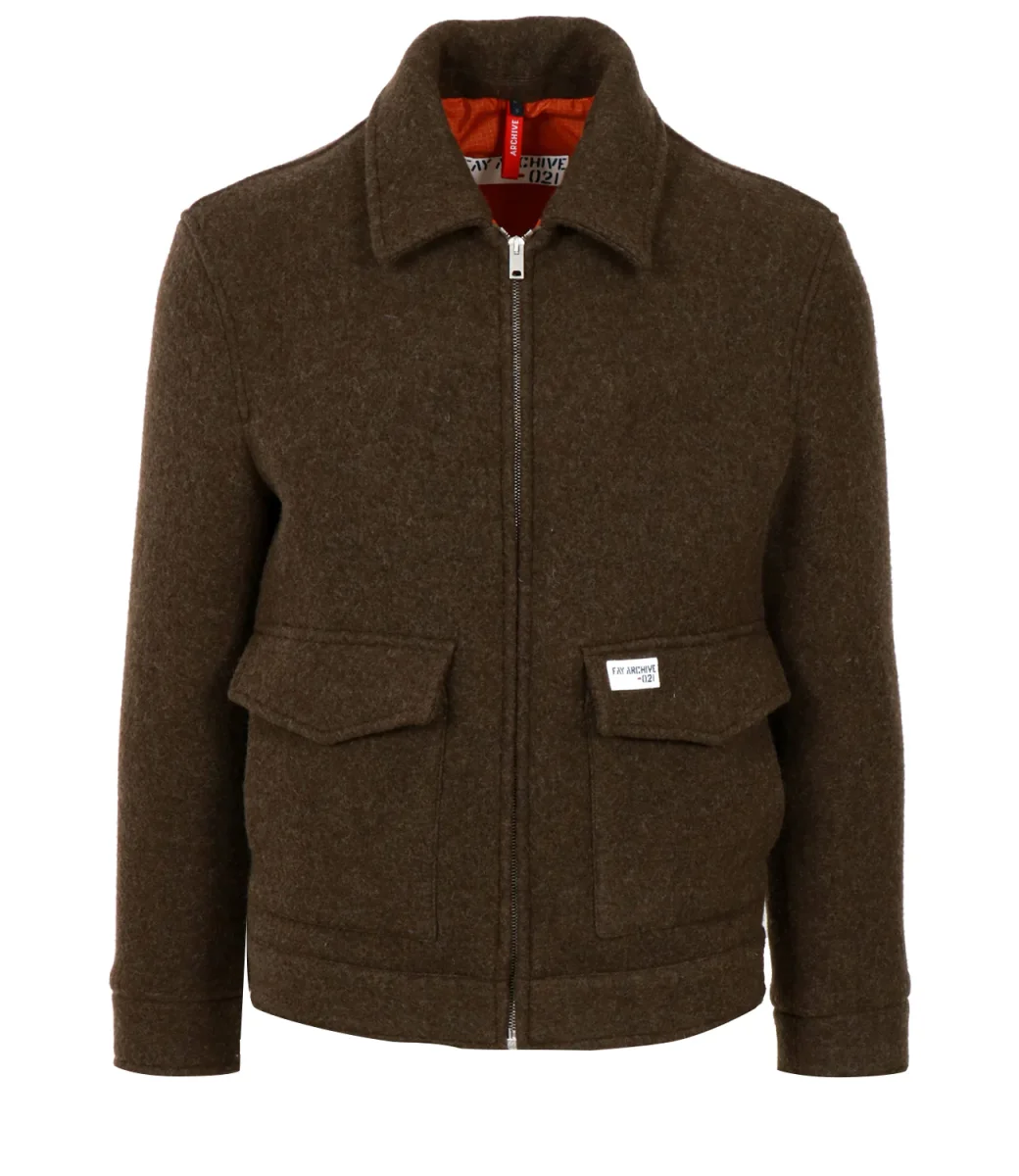 Fay | Giubbotto Plush Truck Archive Verde militare - immagine 2