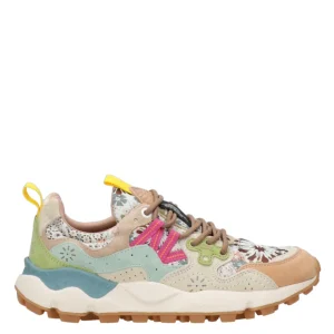 Flower Mountain | Sneakers Yamano 3 Nocciola Verde e Celeste