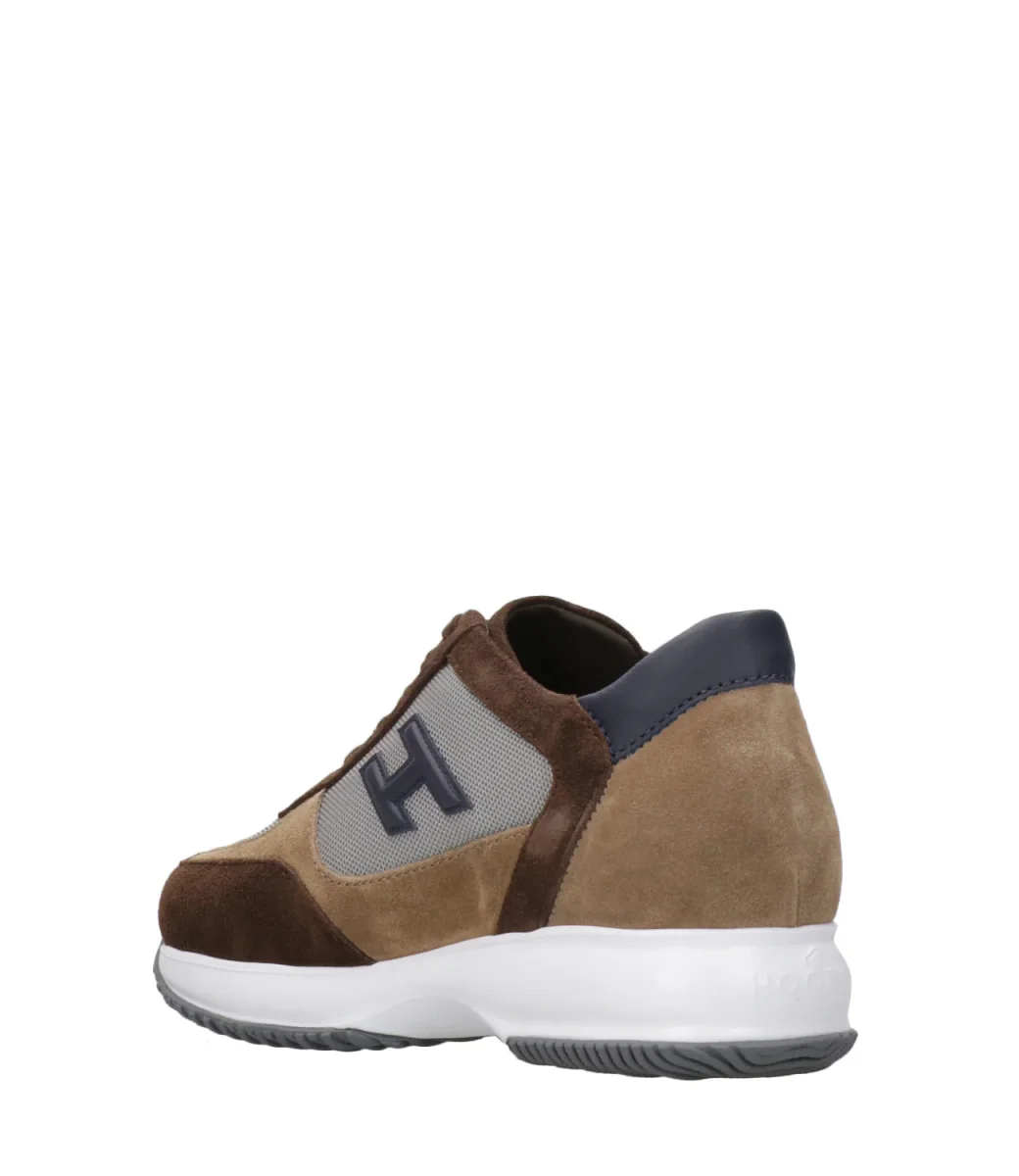 Hogan | Sneakers Interactive H 3D Marrone Tabacco e Grigio - immagine 5