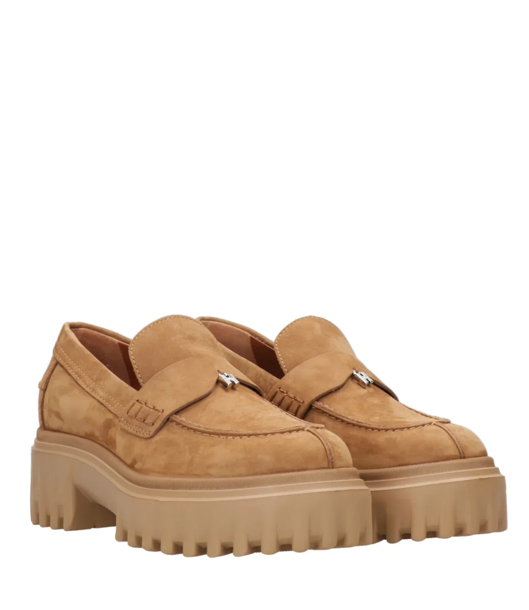 Hogan | Mocassino H700 Marrone chiaro - immagine 3