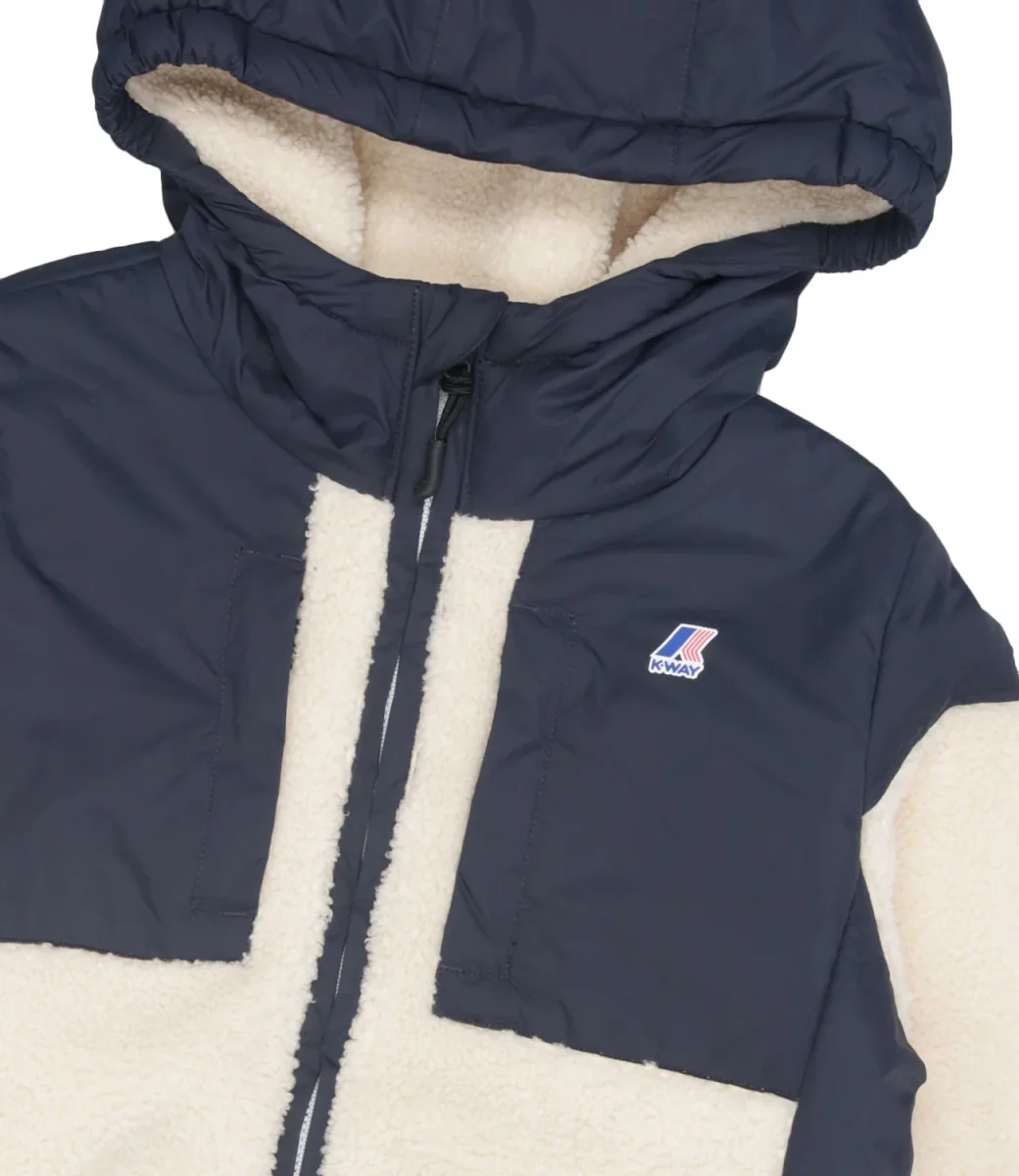 K-Way Kids | Giubbotto P. Samson 4.0 Orsetto Blu Navy e Ecru - immagine 4