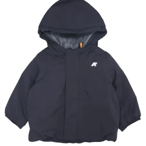 K-Way Kids | Giubbotto Soft Touch Marmotta Nero Grigio