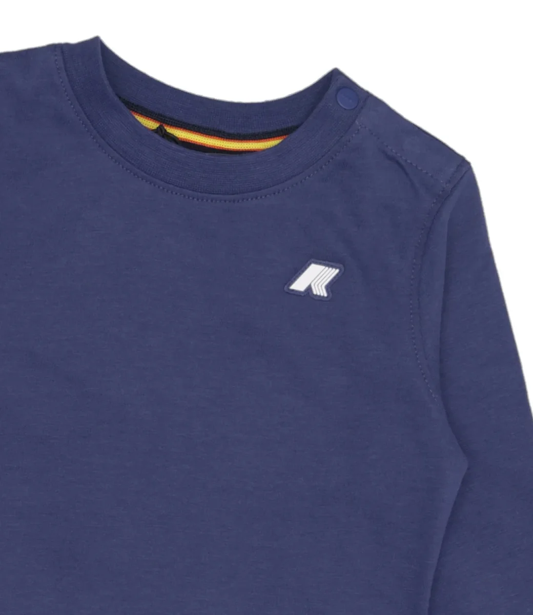 K-Way Kids | T-Shirt E. Elmette Peach Cobalto - immagine 4