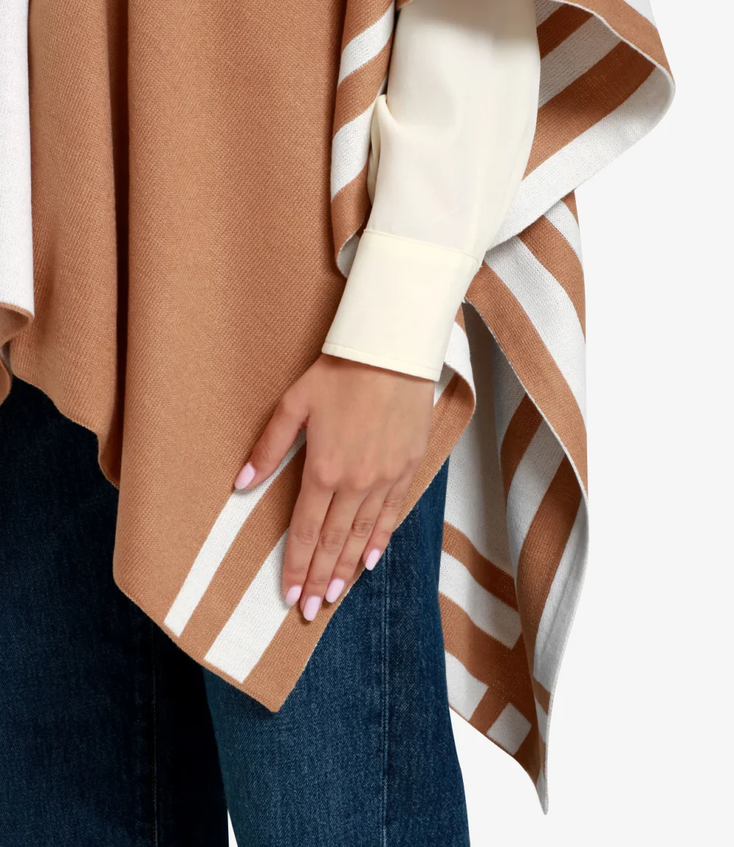 Lauren Ralph Lauren | Poncho Cammello e Panna - immagine 5