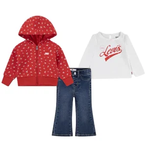 Levi's Kids | Set T-Shirt Pantalone Rosso Bianco