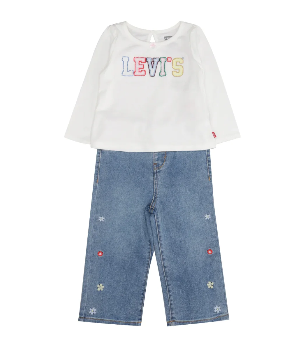 Levis Kids | Set T-Shirt Pantalone Bianco - immagine 2