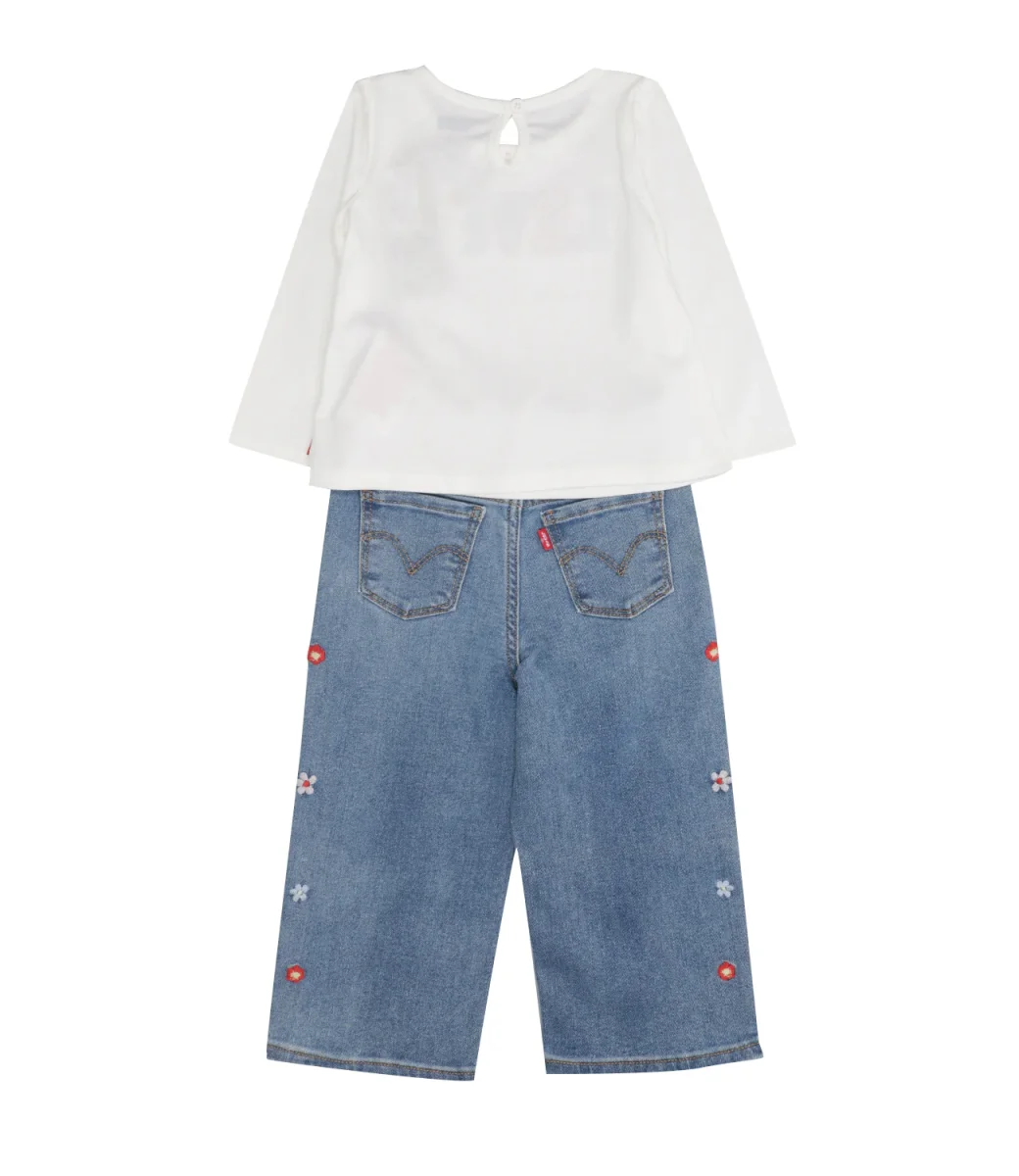 Levis Kids | Set T-Shirt Pantalone Bianco - immagine 3