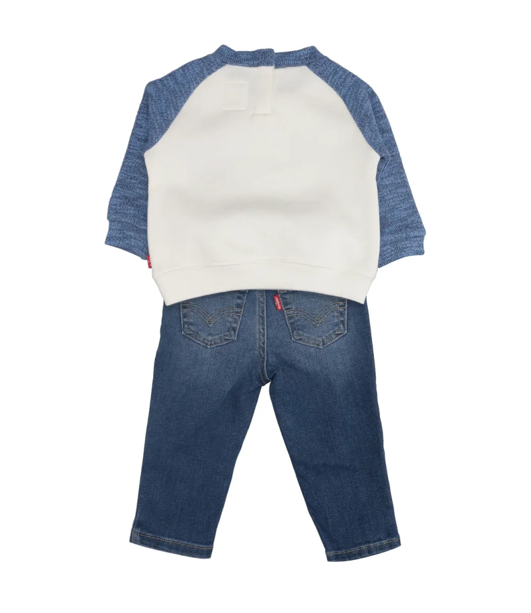 Levi's Kids | Set Felpa Pantalone Blu navy - immagine 3