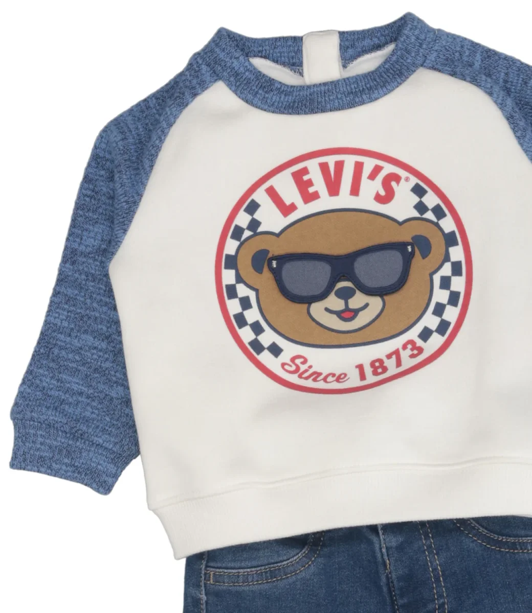 Levi's Kids | Set Felpa Pantalone Blu navy - immagine 4