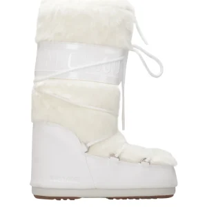 Moon Boot | Stivale MB Icon Faux Fur Bianco Ottico