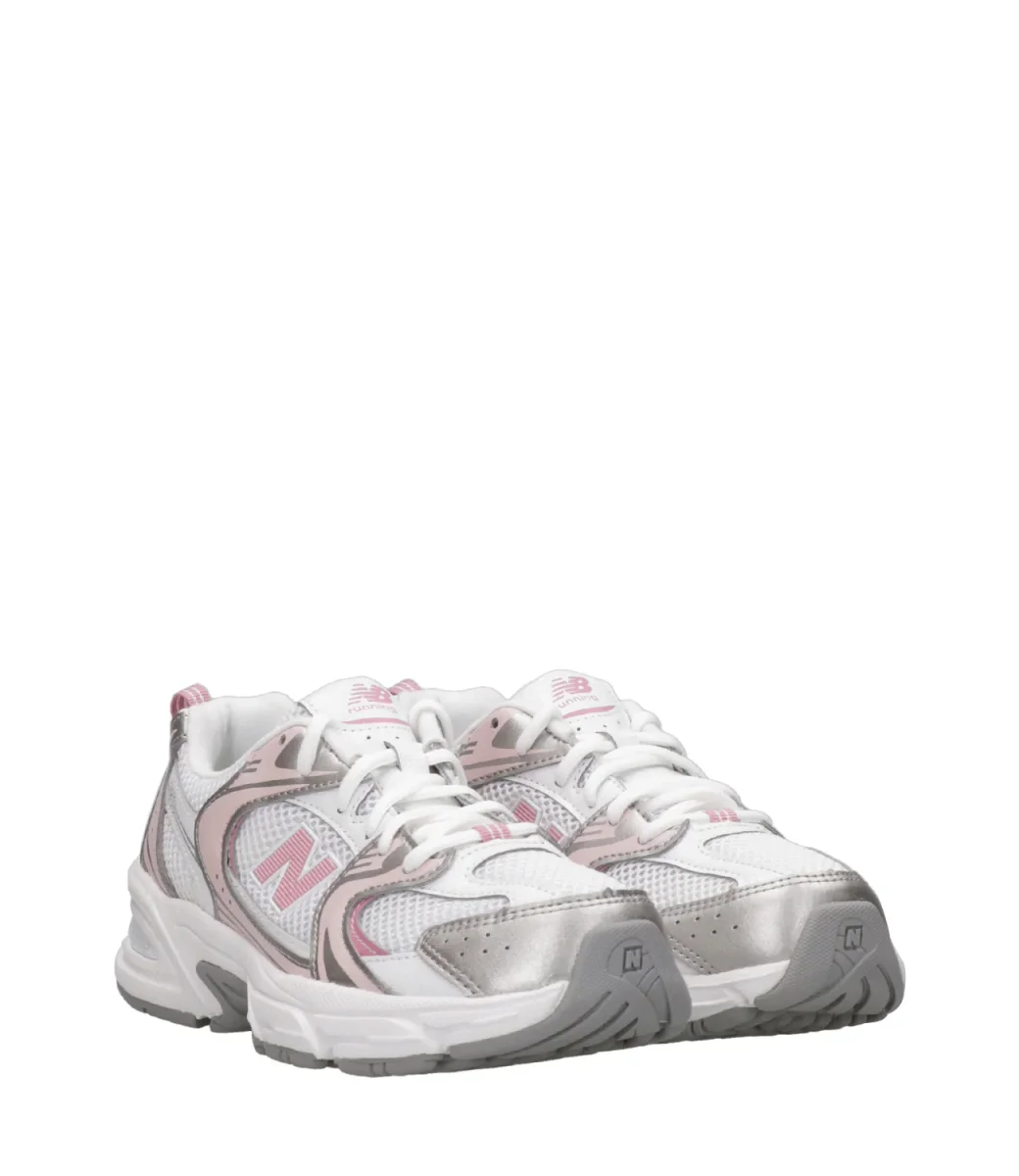 New Balance Kids | Sneakers 530 Bianco e Rosa - immagine 3