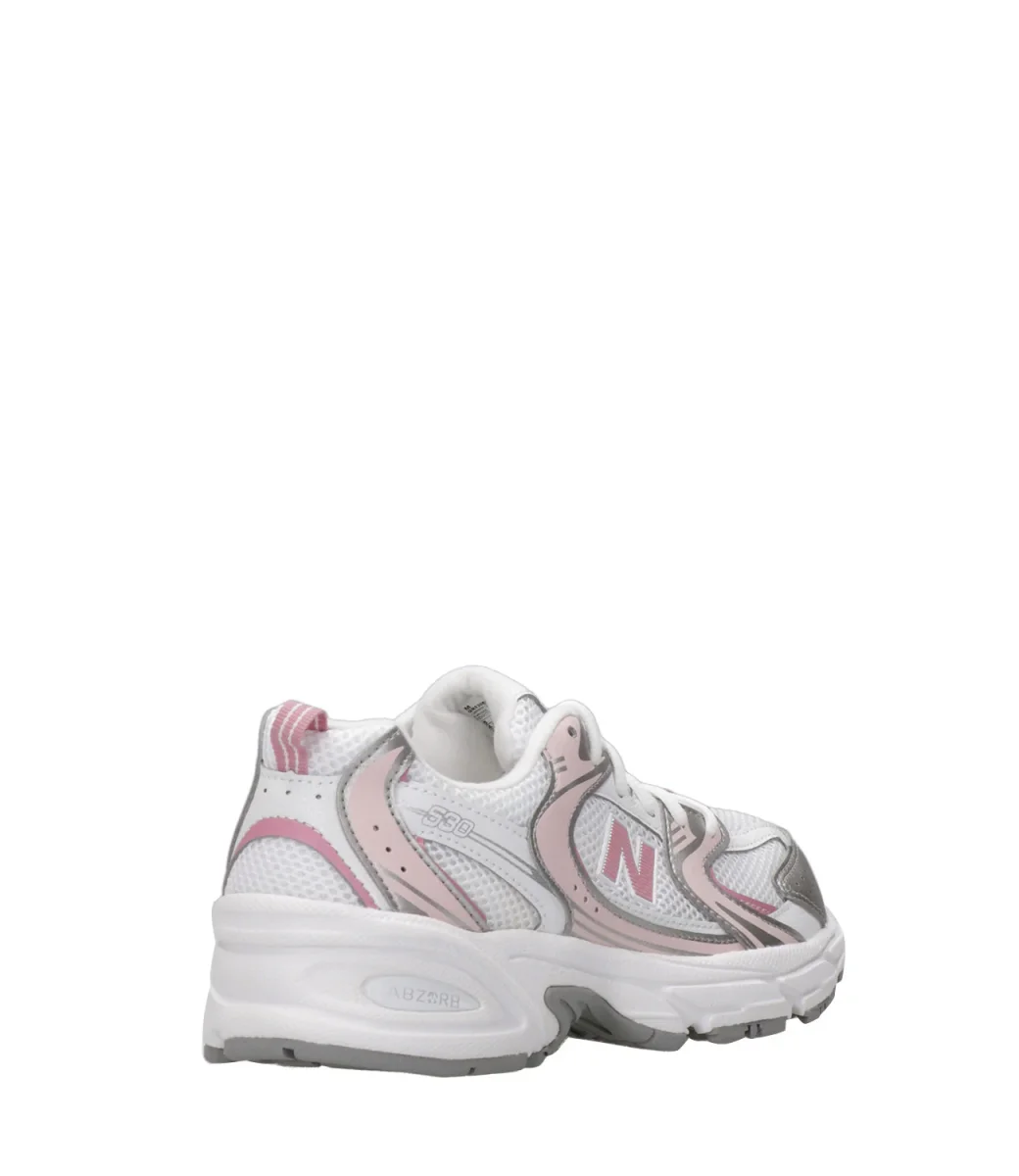 New Balance Kids | Sneakers 530 Bianco e Rosa - immagine 4