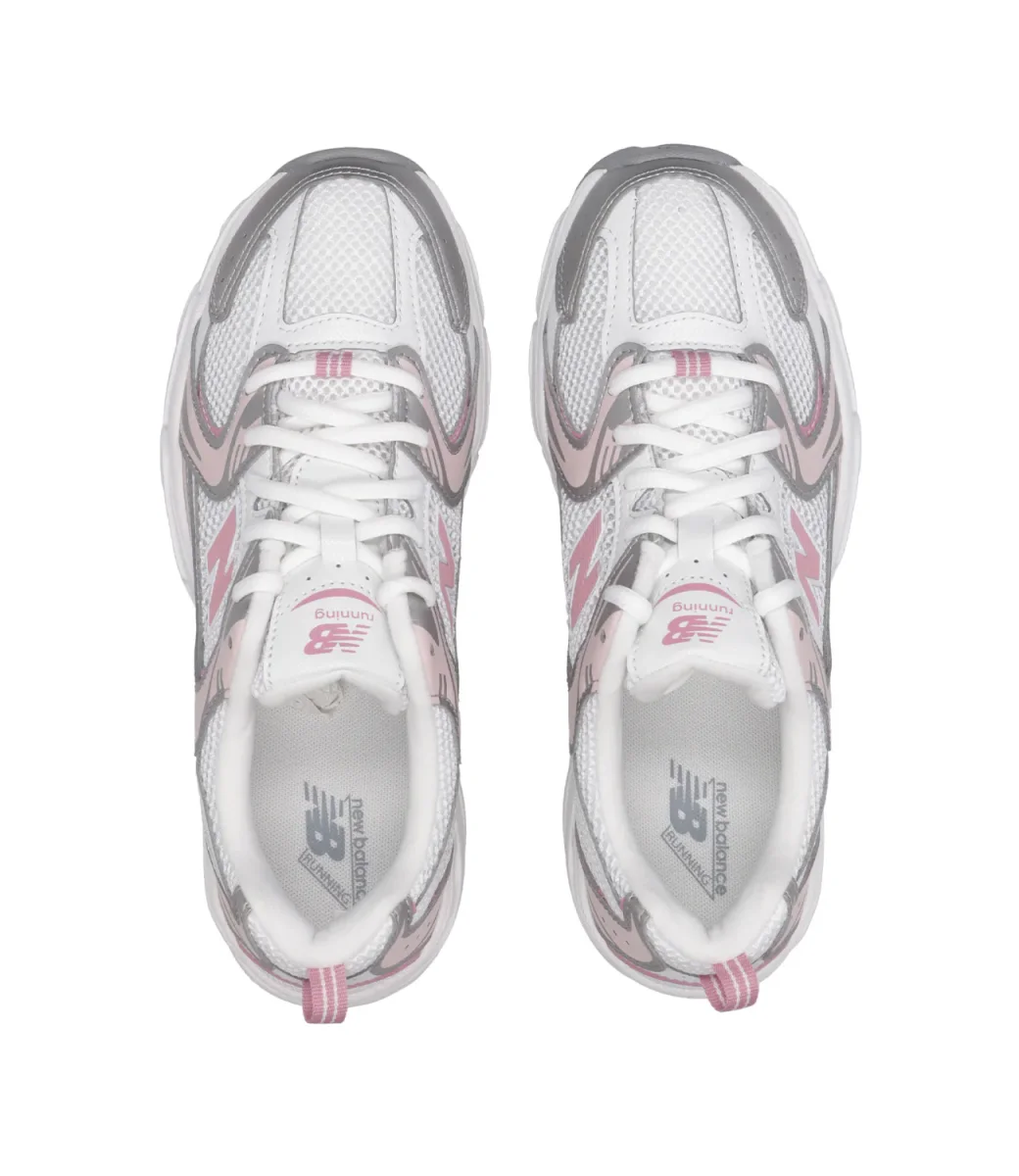 New Balance Kids | Sneakers 530 Bianco e Rosa - immagine 6