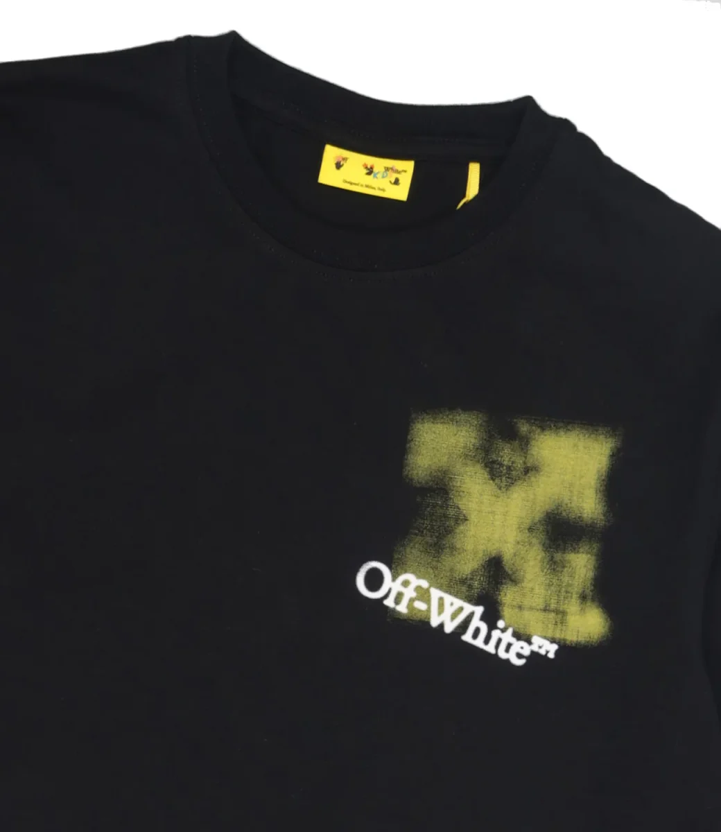 Off White Kids | T-Shirt Nero e Giallo - immagine 4
