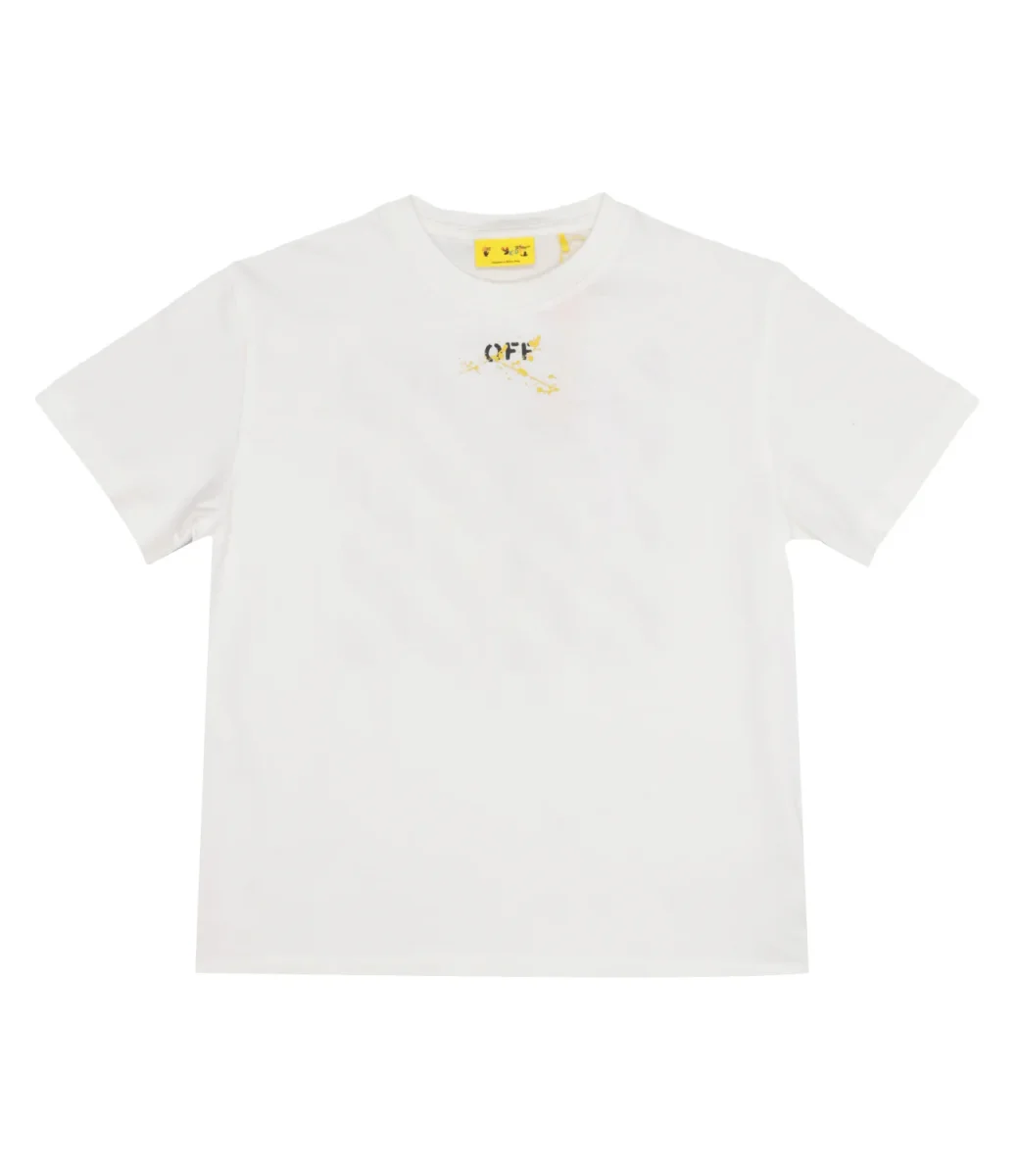 Off White Kids | T-shirt Bianco e Giallo