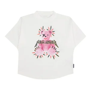 Palm Angels Kids | T-Shirt Punk Bear Bianco