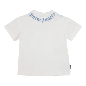 Palm Angels Kids | T-Shirt Neck Logo Bianco