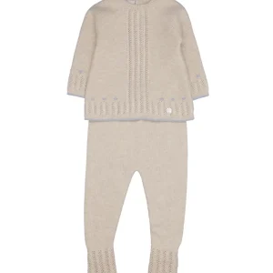 Paz Rodriguez | Set Maglia e Pantalone Alegria Marrone Chiaro e Blu