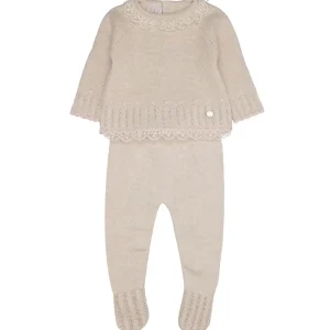 Paz Rodriguez | Set Maglia e Leggings Alegria Marrone Chiaro e Rosa