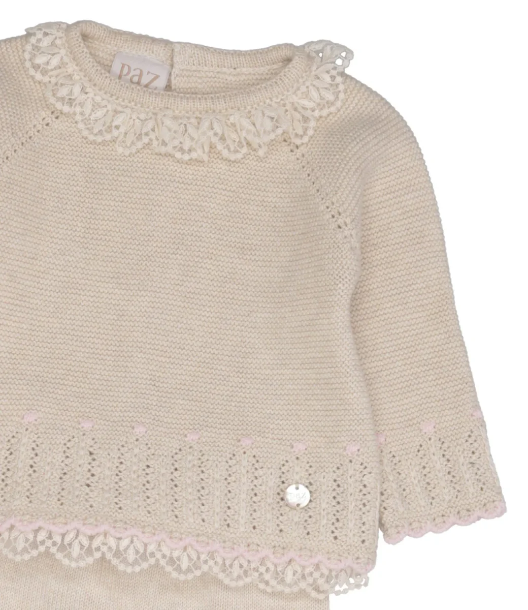 Paz Rodriguez | Set Maglia e Leggings Alegria Marrone Chiaro e Rosa - immagine 4