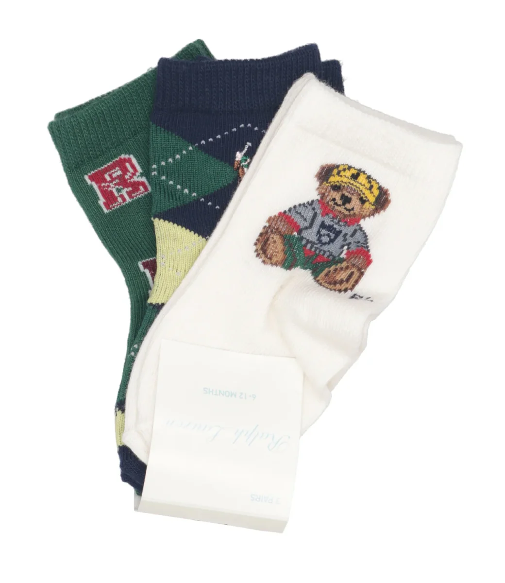 Ralph Lauren Childrenswear | Calzini Bianco Blu e Verde - immagine 2