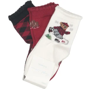 Ralph Lauren Childrenswear | Calzini Bianco Nero e Rosso