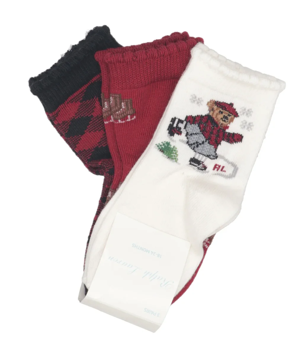 Ralph Lauren Childrenswear | Calzini Bianco Nero e Rosso - immagine 2