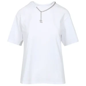 Sportmax | T-Shirt Oblato Bianco Ottico