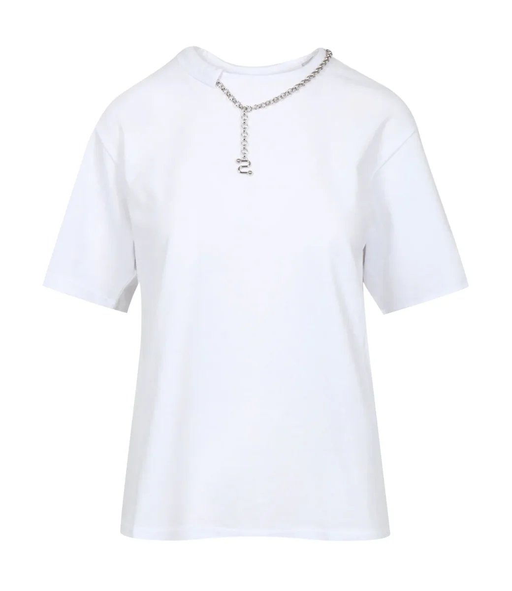 Sportmax | T-Shirt Oblato Bianco Ottico