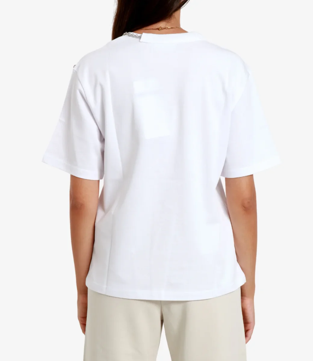 Sportmax | T-Shirt Oblato Bianco Ottico - immagine 4