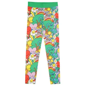 Stella McCartney Kids | Leggings Verde Rosa e Viola
