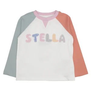 Stella McCartney Kids | T-Shirt Bianca Rosa e Arancio