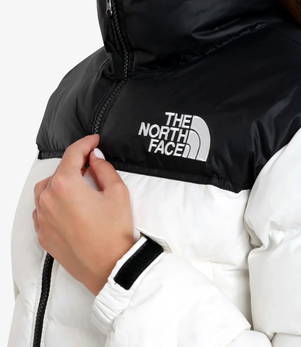 The North Face | Giubbotto W Nuptse Short Bianco e Nero - immagine 5