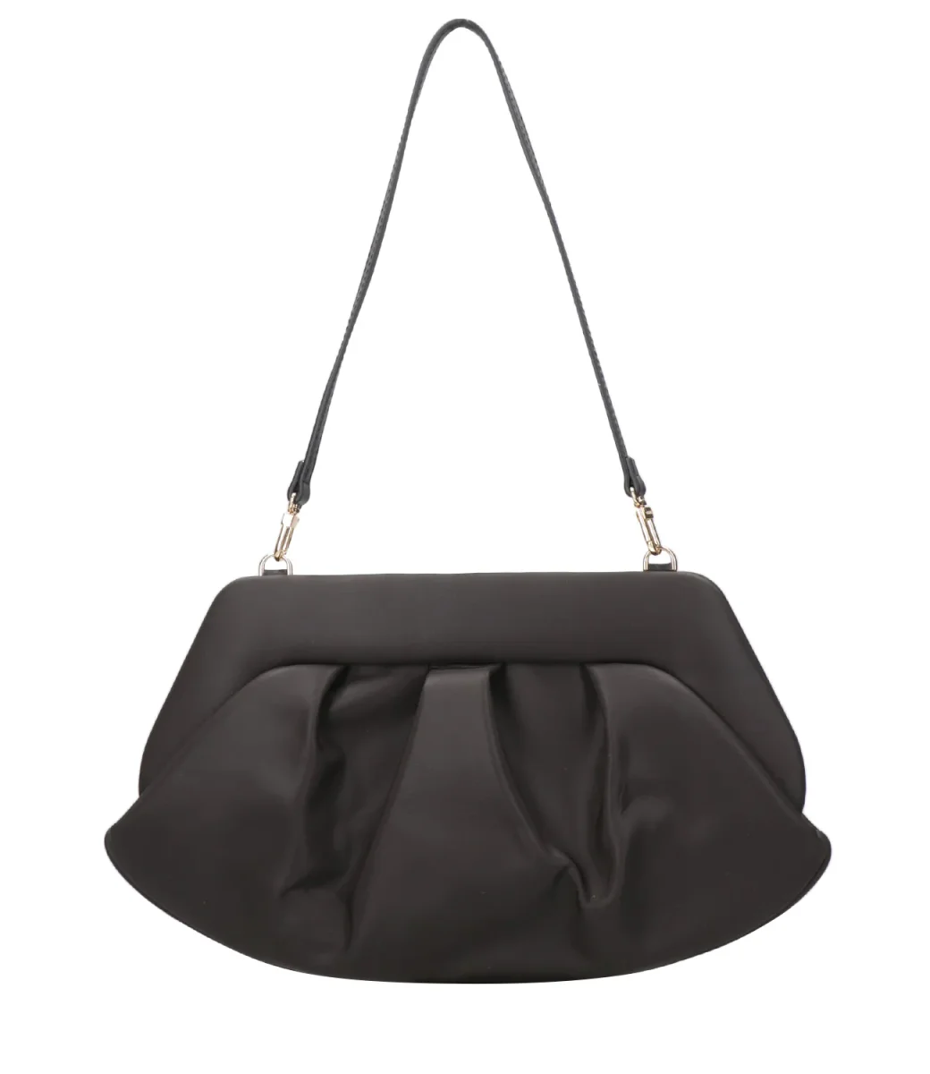 Themoirè | Clutch Emera Satin Nero