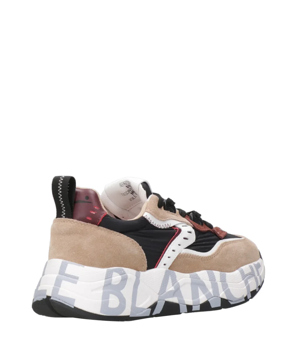 Voile Blanche | Sneakers Club105 Sabbia e Nero - immagine 4