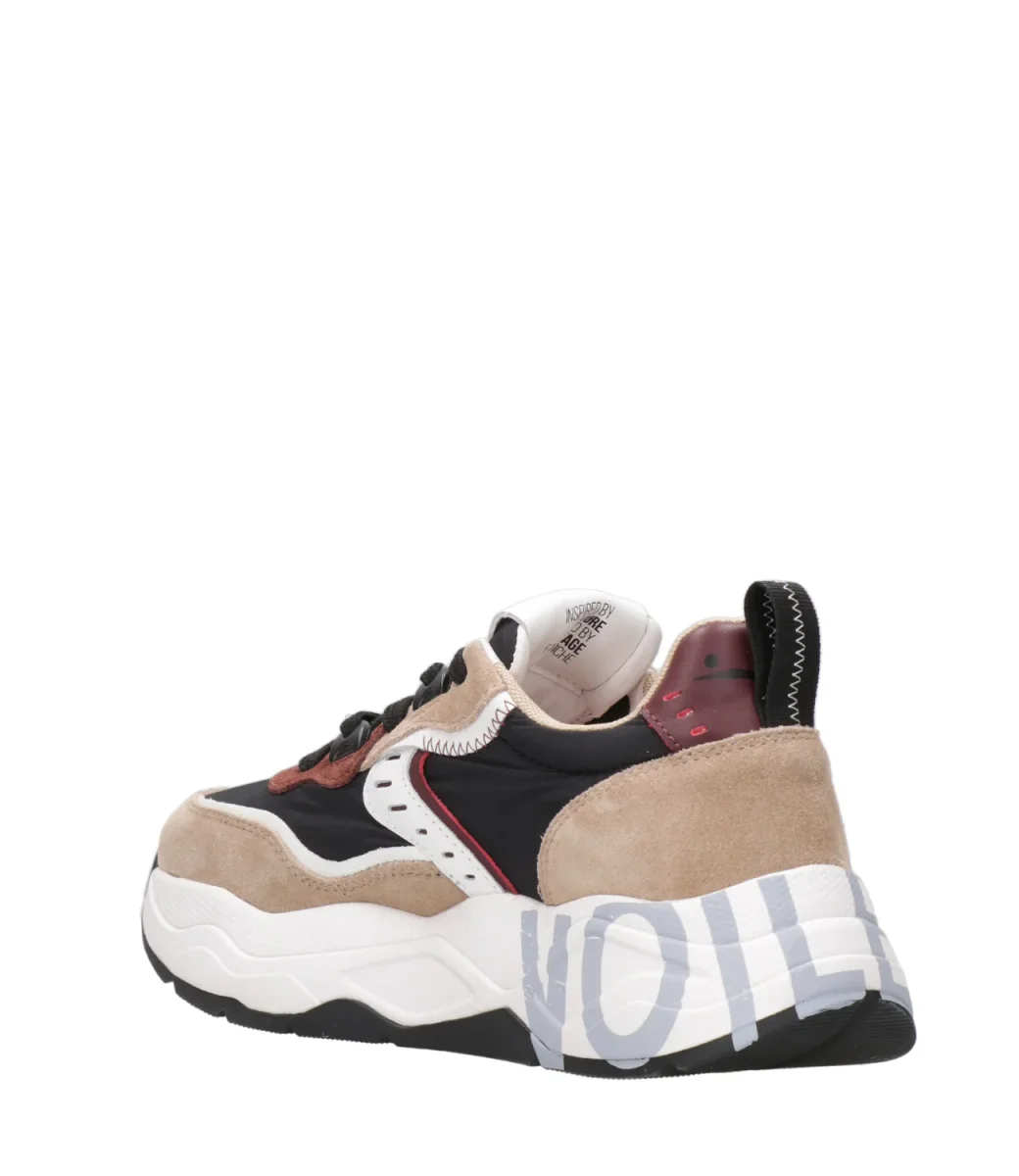Voile Blanche | Sneakers Club105 Sabbia e Nero - immagine 5