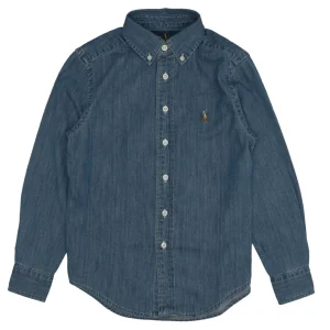 Camicia in chambray di cotone