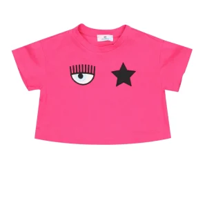 Chiara Ferragni Kids | Crop Top Eye Star Fuxia