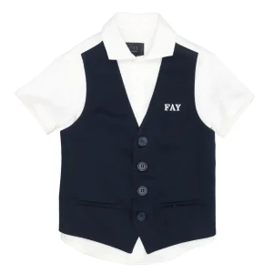 Fay Junior | Camicia Bianca e Blu