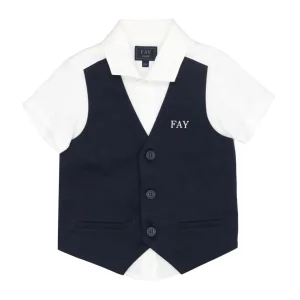 Fay Junior | Camicia Bianca e Blu