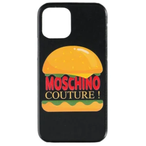 Moschino | Cover IPhone 12 e 12Pro Hamburger Nera