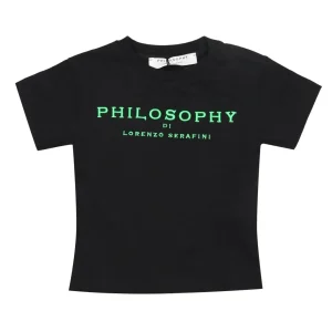 Philosophy di Lorenzo Serafini Kids | T-Shirt Nera e Verde