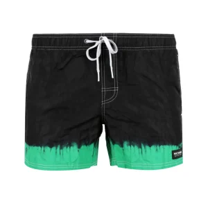 Sundek Golden Wave | Costume Boxer Tie&Dye Swim Nero e Verde